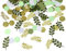 WenmthG - Geburtstag Konfetti Deko Grün - 200 Stück Tischdeko Geburtstag Streudeko Geburtstag Gold - Geburtstag Confetti Frauen, Männer - Deko Geburtstag Party
