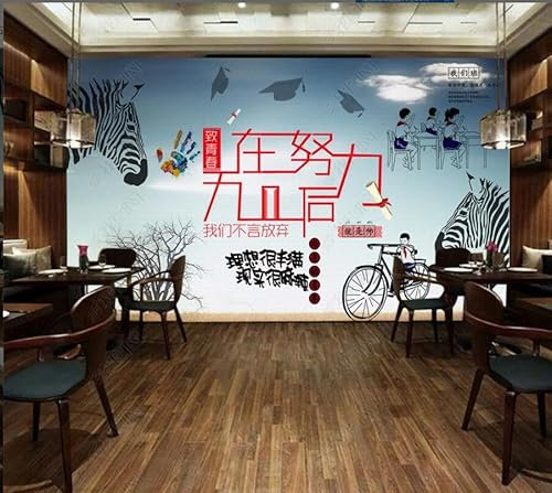 Youthful 90S Generation Restaurant Milk Tea Shop Workwear Background Wall-250Cmx175Cm