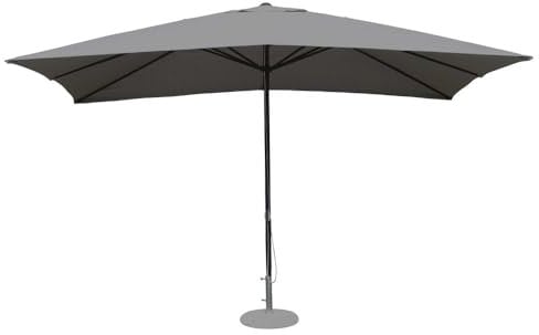 Briconess.com Ombrellone da giardino 3x4 mt con palo nero in alluminio orientabile 360° Megalo