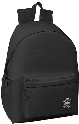 Safta MUNICH TEEN - Mochila para Portátil 14.1, Ideal para Jóvenes de Diferentes Edades, Cómoda y Versátil, Calidad y Resistencia, 31x13x43 cm, Color Negro