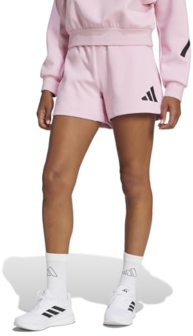 adidas Z.N.E - Pantaloncini da Donna, Rosa Vero, XL
