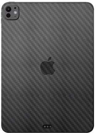 SEIAIYG für iPad Pro 13 Zoll 2024 Rückseite Folie, Weich Kohlefaser-Textur,Bläschenfrei Anti- Kratzer, iPad Pro 13 2024 Rückseite Schutzfolie