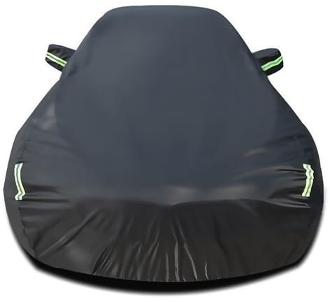 SjYsXm Waterproof Car Cover Compatible with Tesla Model S 2025-2012, Custom All Weather Covers with Cotton Lining, Outdoor Snow Rain Windproof Cover with Reflective Strips