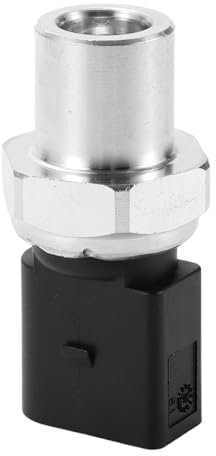 Partuto Interruptor De Presión Del Aire Acondicionado No.4H0959126/8K0959126 Transductor De Presión Del Refrigerante Del Aire Acondicionado Para Audi A3 2016-2020 Plástico Metal Negro