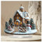 CocMouse Lebkuchenhäuser-Dekoration, 17 x 20 cm, Lebkuchenhaus, Weihnachtsdorf, Dekoration, Innenbereich, Heimdekoration, Geschenke (mehrfarbig, 17 x 20 cm)