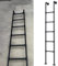 Feuerleiter aus schwarzem Metall für Dachboden, Bibliotheksdach, Ap ments, 299,7 cm, bodenstehende Leiter