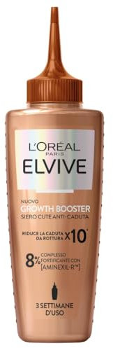 L'Oréal Paris Elvive Siero Cute Anti-Caduta, Per Capelli Tendenti alla Rottura, Rinforza i Capelli Esistenti e Ne Stimola la Crescita, Con Complesso Fortificante Aminexil-R, Growth Booster, 102 ml