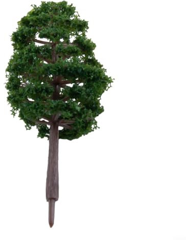 Lot de 20 mini arbres miniatures réalistes en plastique de 8,9 cm pour aménagement ferroviaire, paysage de diorama à faire soi-même, affichage à l'échelle HO
