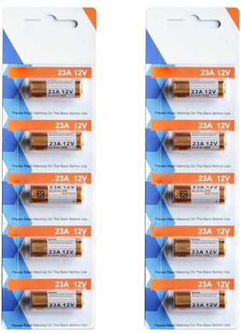 Beimus 12V Alkaline Batteries A23 Size for Remote Control, Door Bells Toy and Electronic Devices