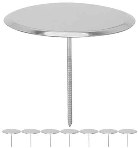 TOPBATHY Lot De 8 Clous À Fleurs en Acier Inoxydable pour Décoration De Gâteaux Kit De Pâtisserie Outils De Modelage Support Stable Facile À Nettoyer pour Création De Fleurs en Crème