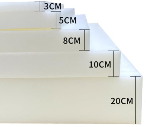 Goma Espuma de Poliuretano, Espuma para Tapicería de Plancha, 150x40x10cm