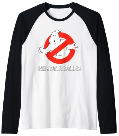 Ghostbusters Classic 1984 Logo Schild Fan Retro 80er Jahre Geek Movie Raglan