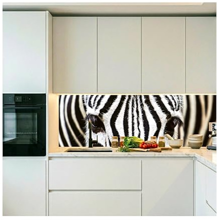 Dimex Küchenrückwand Folie selbstklebend Zebra | Klebefolie - Dekofolie - Spritzschutz für Küche | Made in EU - 180 cm x 60 cm