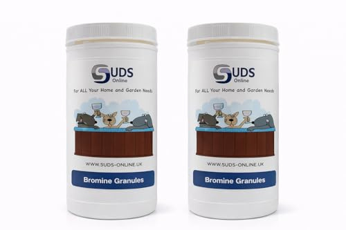 SUDS-ONLINE 2KG Bromine Infused Granules for Hot Tub Spa Swimming Pool Chemicals