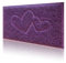 Majo Lifestyle und Home® Fußmatte rutschfest waschbar Flur-Matte weiche Haustür-Matte, Schmutzfangmatte für innen und außen, Fussabtreter Eingangsbereich (LILA Herz, 38x58 cm)