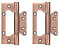 Qrity 4x Edelstahl Scharniere 100mm Türband Türscharnier Edelstahlscharniere Beschlag, Antike Bronze