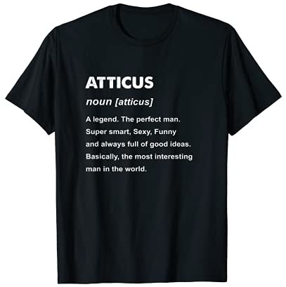 Herren Atticus Namensgeschenk T-Shirt