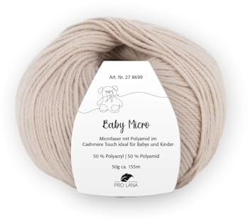 PRO LANA Baby Micro - Farbe: Sand (06) - 50 g/ca. 155 m Wolle