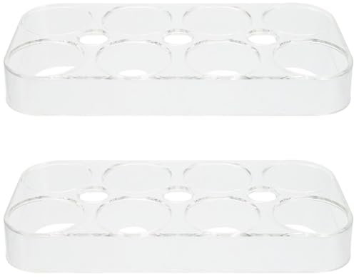 Cabilock 2 Stück Eierbox, Eierbehälter, KühlSchrank Eier Behälter, Eieraufbewahrungsboxen, Eier Transportbox Kunststoff für Kühlschrank, Küche,8 Eier