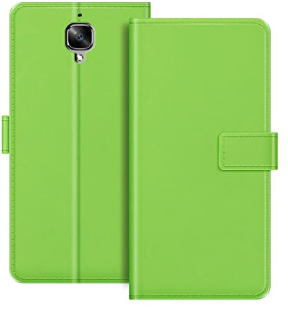 Für Oneplus 3 Hülle, Premium Magnetische PU Leder Hülle mit Kartenhalter und Ständer, Fashion Flip Case für Oneplus 3T 5,5 Zoll