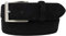 BELTINGER Italienischer Veloursleder-Gürtel, 35 mm breit, Herren, Anzuggürtel, Hosengürtel, Wildleder, Schließe Silber | Schwarz 80cm