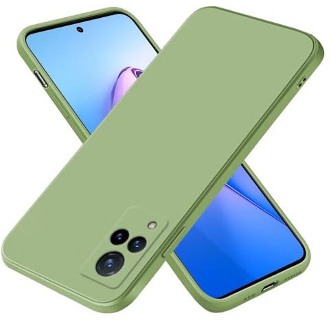 EASSGU Coque pour Vivo V21 5G (6.44 inches), Étui en Silicone TPU Souple - Vert Matcha