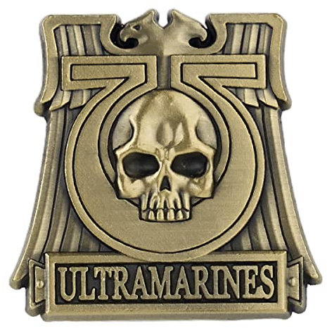 Starforged Broche Ultramarine Fils de Guilliman Emblème de Recrutement Kill Team Warhammer 40K Accessoires, Klein, Métal
