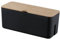 JIAMIAN Kabelbox Weiß, Steckdosenbox Kabelsammler Aufbewahrungsbox, Kabelmanagement Box Aus Kunststoff, Kabel Verstecken(B)