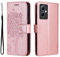 GOKEN Hülle für Vivo V29 Lite 5G, Schutzhülle Case Cover TPU PU Flip Leder Brieftasche Handytasche mit Kartenfächer Standfunktion, Klapp Handyhülle Geprägt Muster, Roségold