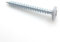 Holzschrauben für Rückwände 4x20 mm RAL 9006 Aluminium weiß Breitkopf Zn 50 Stück