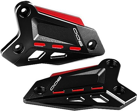 Modeer para kawasaki Z900 2018-2025 Z900SE 2022-2025 Motocicleta CNC Reposapiés Protector de pedal Estribera Placas de talón Cubierta de protección z 900 se Accesorios (negro-rojo)