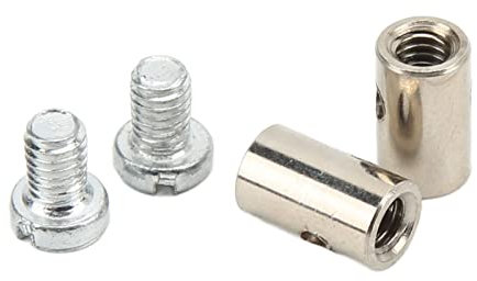 6mm Solderless Bike Nipple, Durable Metal Easy Connection Universal Solderless Cable Nipples for Bicycle