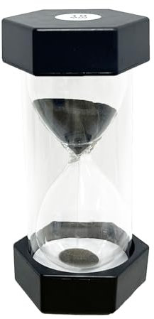 Sablier à minuterie, Sablier Enfant, Minuteur Sabliers, Coloré Sablier Sable Horloge Minuteur, Minuterie de Cuisine, décoration de Bureau à Domicile, 10 Minutes, Noir