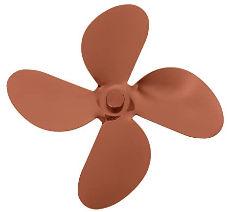 TOPBATHY 2 Sets Fireplace Fan Wood Stove Fan Heat Powered Outdoor Ceiling Fans Gas Fireplace Logs Stove Fan Heat Powered Fan Fan Prop Aluminum Alloy Metal Silent Furnace