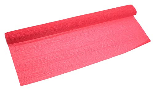 Rotes Krepppapier für Bastelprojekte, 1 Rolle aus Papier