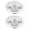 Colador de drenaje para fregadero, 2 piezas de acero inoxidable, filtro de malla para fregadero de cocina, baño, bañera, ducha, drenaje de suelo, 7 cm (medio)