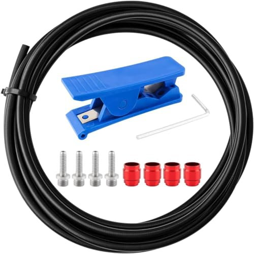 Fahrrad Bremsschlauch und Messinganschluss-Einsatzsatz, 3000 mm Fahrrad-Hydraulik-Scheibenbremsschlauch-Kit