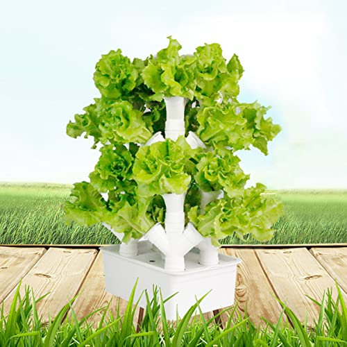 NSTVVEE Hydroponisches Turm-Anbausystem, Vertikaler Turm Für Hydroponisches Garten-Anbausystem, Für Frischen Kräutergarten, Obst, Gemüse, Pflanzenturm-Geschenk, Für Gartenliebhaber,C