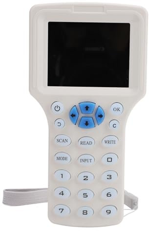 10-Frequenz-RFID-NFC-Kartenkopierer-Lesegerät für IC-ID-Karten, RFID-Lesegerät-Schreibgerät, NFC-Lesegerät, 125-kHz-13,56-MHz-RFID-Smartcard-Kopierer für die Zugangskontrolle