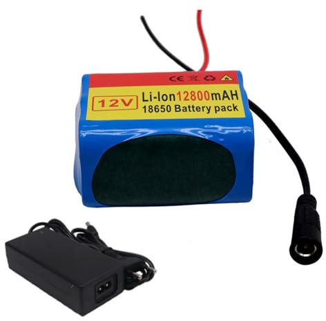 Batterie de vélo électrique 12V 12.8ah, batterie au lithium de vélo électrique avec chargeur, batterie au lithium de moteur de vélo électrique 750w 500W 350w 250W 12800mah+car