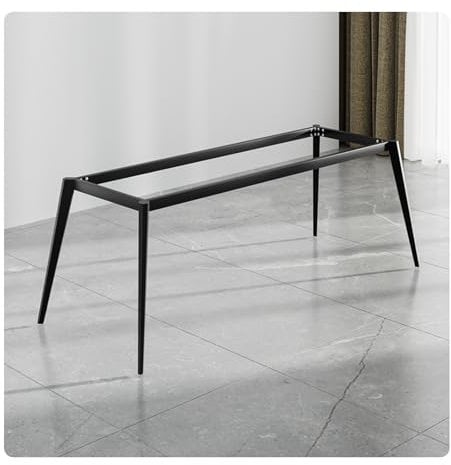 Wrought Iron Table Legs, Rock Slab Table Brackets, Dining Table Foot Base Support Frame, Coffee Table Leg Iron Frame, Creative Design, Painted Steel Frame, Strong Load-Bearing Capacity(81.5cm/32.1in*3