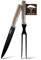 BAUMFELD 2-teiliges Tranchierbesteck Set – Fleischgabel und Fleischmesser (Schwarz, 2 teilig)