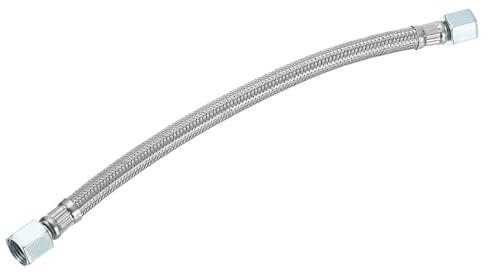sourcing map Air Compressor Exhaust Tube, 9/16 Thread Dia 11 Length Compressor Hose Stainless Steel Hose Air Tube Compressor Hardware Accessories Replacement Parts(Flared Mouth)
