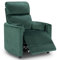 Stunning Chairs Manual Push-Back Living Room Recliner Chair Bottle Green Velvet with Side Cushions - 3 Positions, 160 Degrees Recline for Elderly, Self Assembly Armchair with Padded High Back & Seat