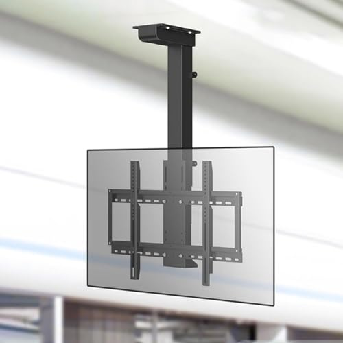 Supporto Tv Motorizzato - Supporto Tv Da Soffitto, Supporto Tv Lcd Da Pavimento Con Sollevamento Automatico, Con Rotazione Di 360° A Sinistra E A Destra, Adatto A Tv Piatte E Curv,One Color-13002300mm