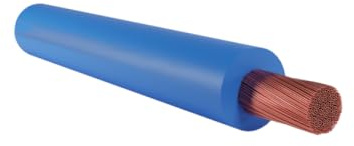 cordina, cavo elettrico, 1 metro, 10 mmq mm2, 1x10 mm, colore blu, in rame, filo unipolare, conforme CPR, FS17, ideale per ristrutturazioni impianto elettrico per case e appartamenti