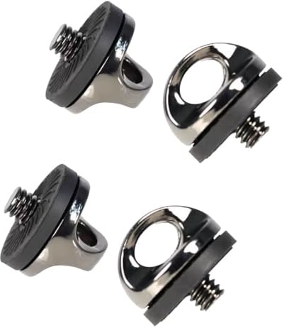 4 Stück 1/4 Zoll Kamera Befestigungsschraube,Adapter-Schrauben Set,l Adapter,Kameraadapter,Stativgewinde Befestigung,Kameraplatte öse,Schraubhalterung,Schraubadapter,für Kameragurt D-Ring