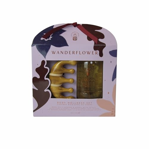 Wanderflower Body Wellness Geschenkset Verwöhnen Relax Massageöl Werkzeug Frauen Schönheit