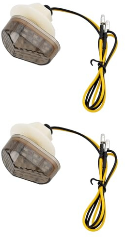 YINETTECH 1 Paar 12V Motorrad-LED-Frontblinker mit Getönten Gläsern Kompatibel mit Yamaha YZF-R1 2009–2014