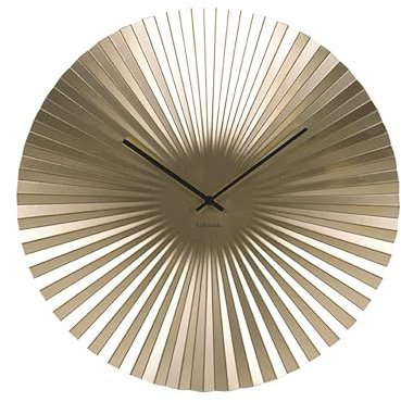 Karlsson Wanduhr Sensu - Gold - Ø50cm - Rund - Stahl - Wanduhr Modern Wohnzimmer - Wanduhren